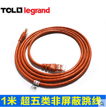 TCL1米超五类非屏蔽跳线